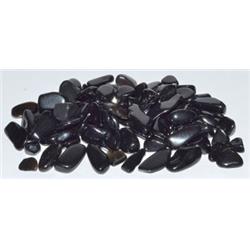 Azure Green Gctobsbb 7-9 Mm 1 Lbs Obsidian, Black Tumbled Chip Stone