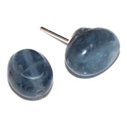 Jeskyab Stud Earrings, Blue Kyanite