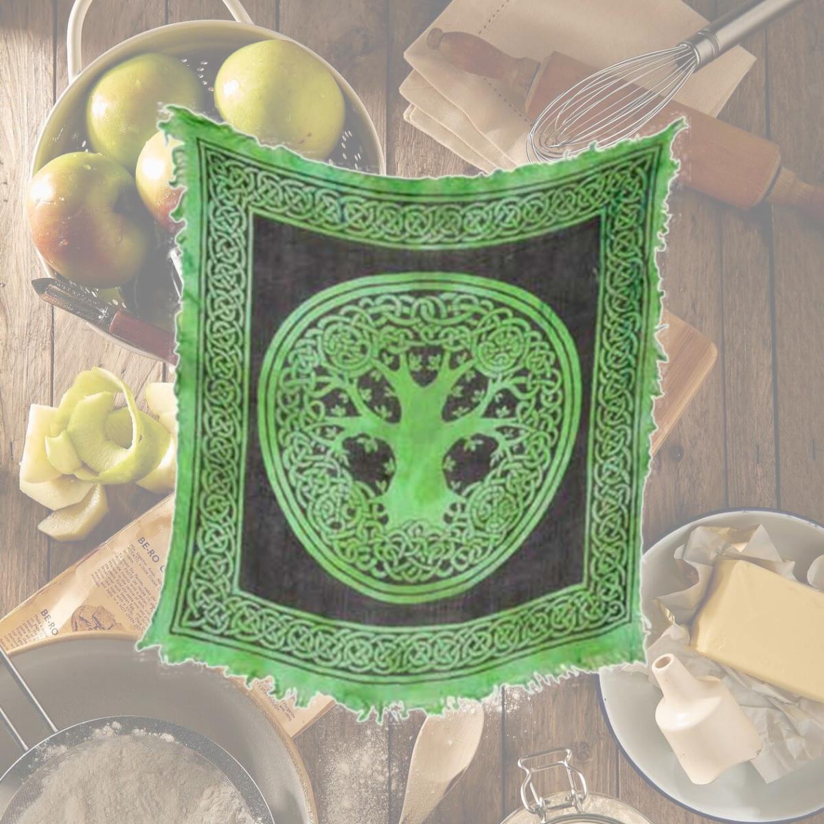 Picture of Azure Green RASC93 18 in. x 18 in. Tree of Life