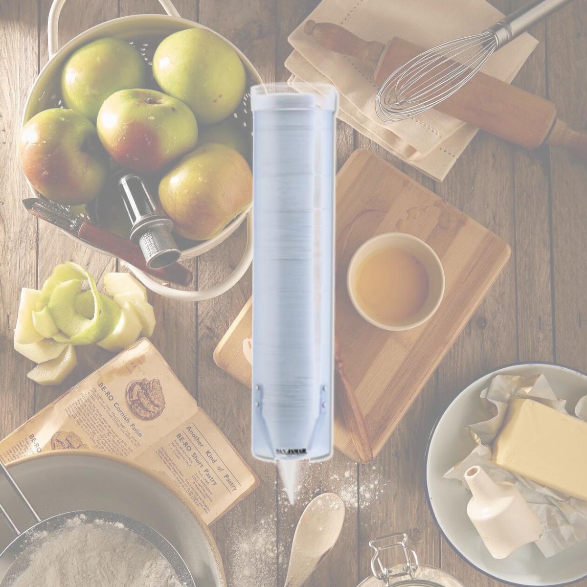 Picture of San Jamar C3165FBL Adjustable Frosted Water Cup Dispenser- Wall Mounted- Blue