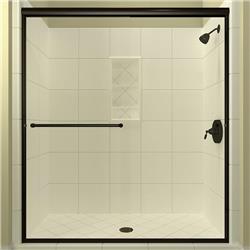 Arizona Shower Door Lser4870aobclr 70.38 X 48 In. Leser Lite Euro Enclosure Shower Door With Showerhead Right - Oil Rubbed Bronze