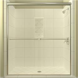 Arizona Shower Door Lser6062chclt 62.38 X 60 In. Leser Lite Euro Enclosure Shower Door - Chrome