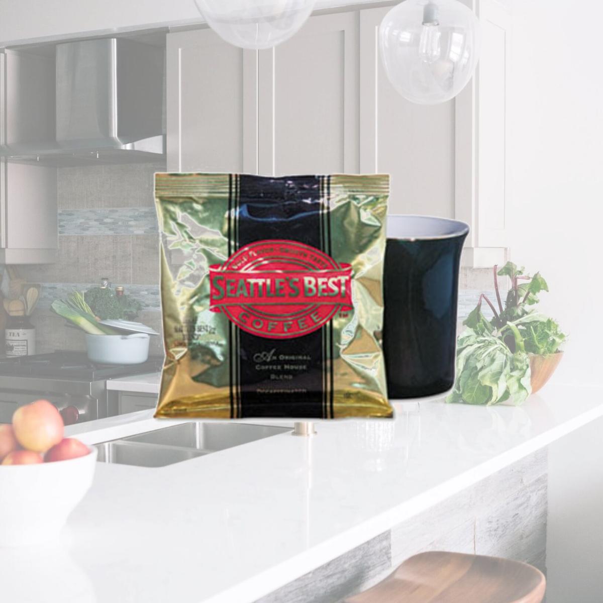 Picture of Seattle`S Best 11008554 Premeasured Coffee Packs  Decaffeinated  2 oz Packet  18/Box