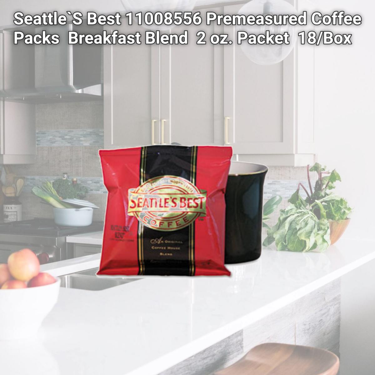 Picture of Seattle`S Best 11008556 Premeasured Coffee Packs  Breakfast Blend  2 oz. Packet  18/Box