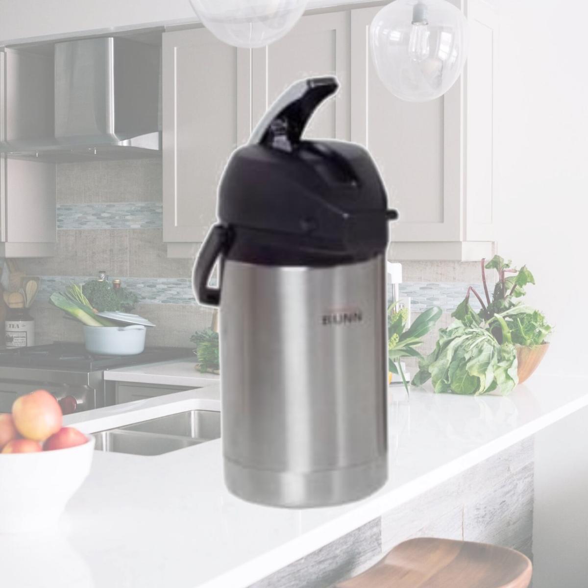 Picture of Bunn-O-Matic AIRPOT25 2.5 ltr. Lever Action Airpot- Stainless Steel