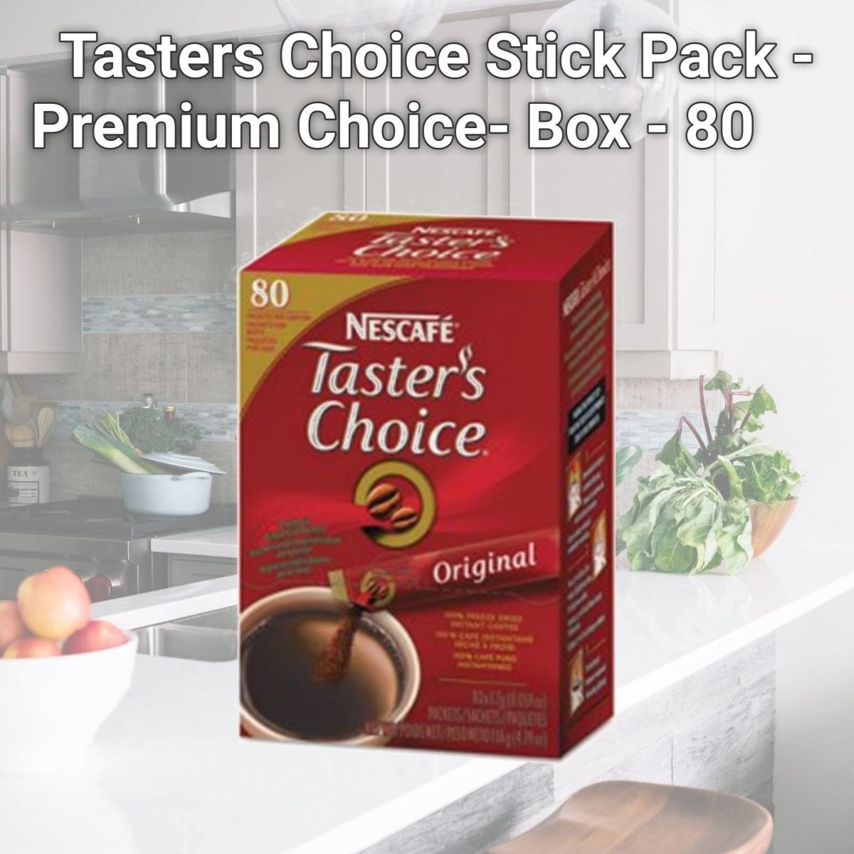 Picture of Coffee-Mate. 15782 Tasters Choice Stick Pack - Premium Choice- Box - 80