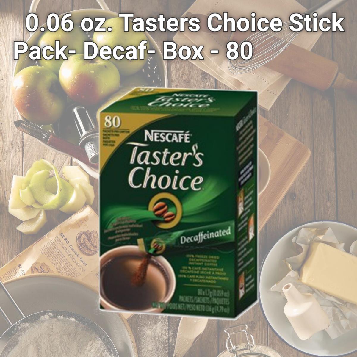 Picture of Coffee-Mate. 66488 0.06 oz. Tasters Choice Stick Pack- Decaf- Box - 80