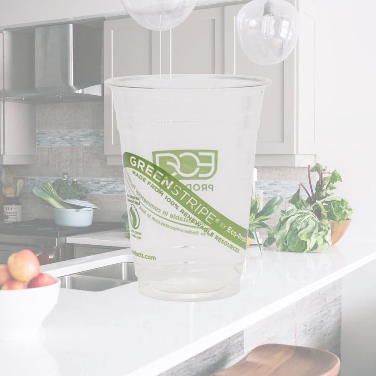 Picture of Eco-Products EPCC16GSPKCT 16 oz. GreenStripe Cold Cup