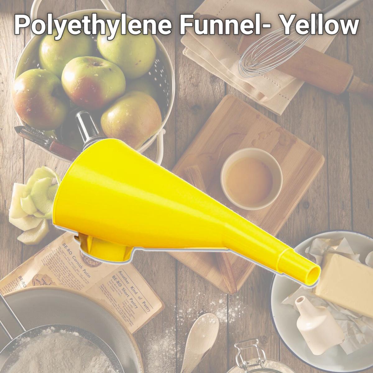 Picture of Egl F15 Polyethylene Funnel- Yellow