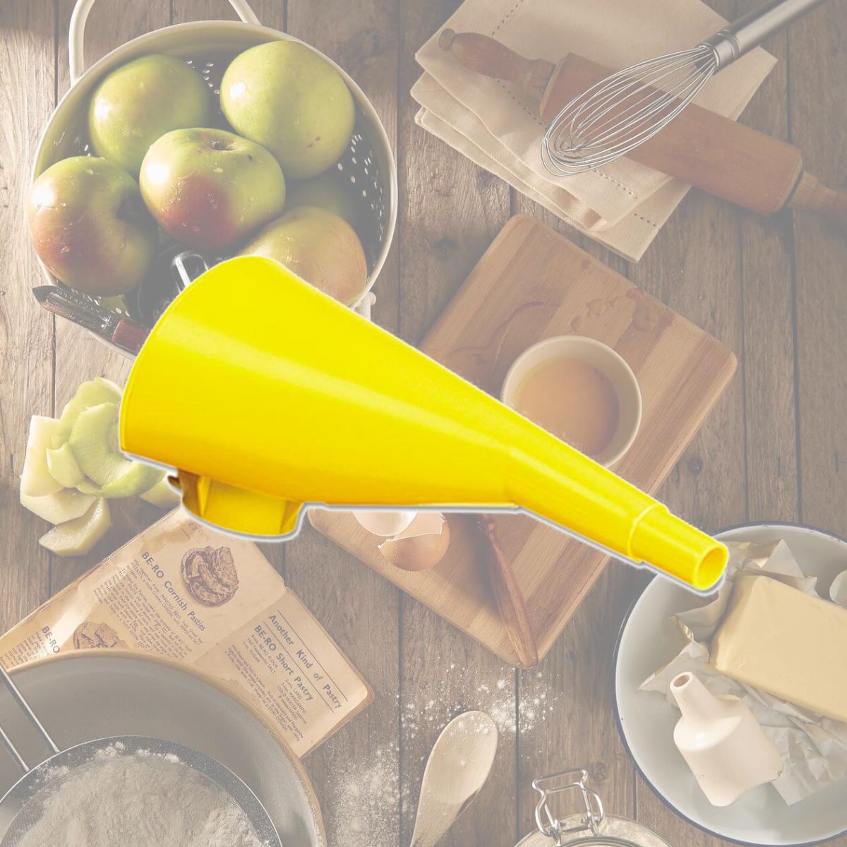 Picture of Egl F15 Polyethylene Funnel- Yellow