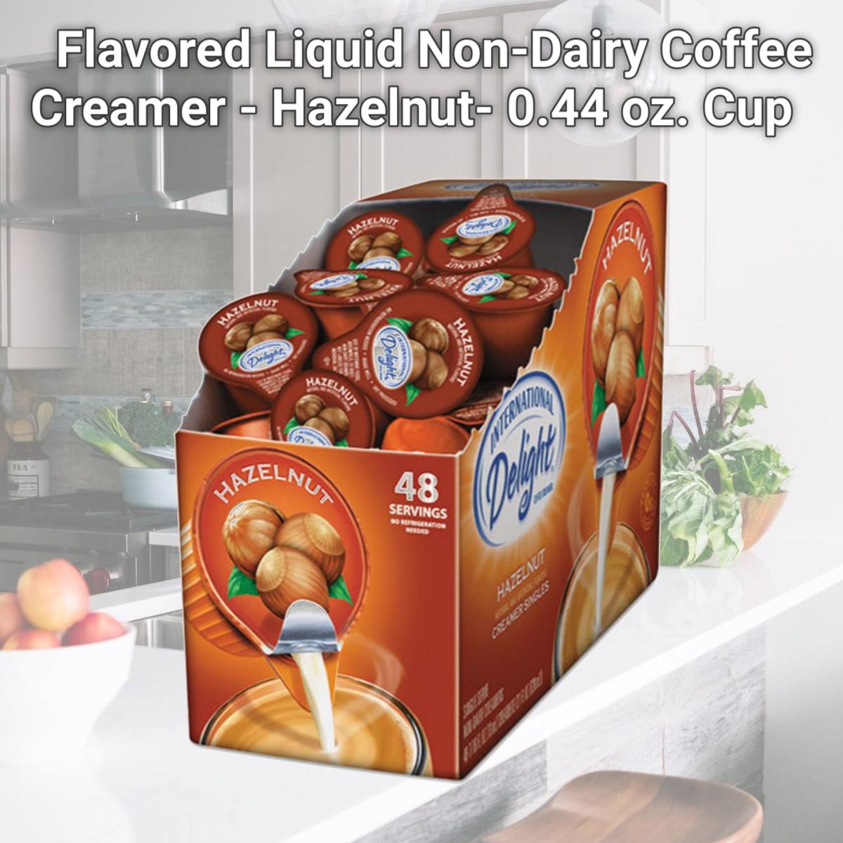 Picture of International Delight. 02283 Flavored Liquid Non-Dairy Coffee Creamer - Hazelnut- 0.44 oz. Cup