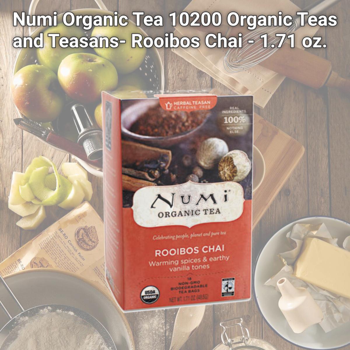 Picture of Numi Organic Tea 10200 Organic Teas and Teasans- Rooibos Chai - 1.71 oz.