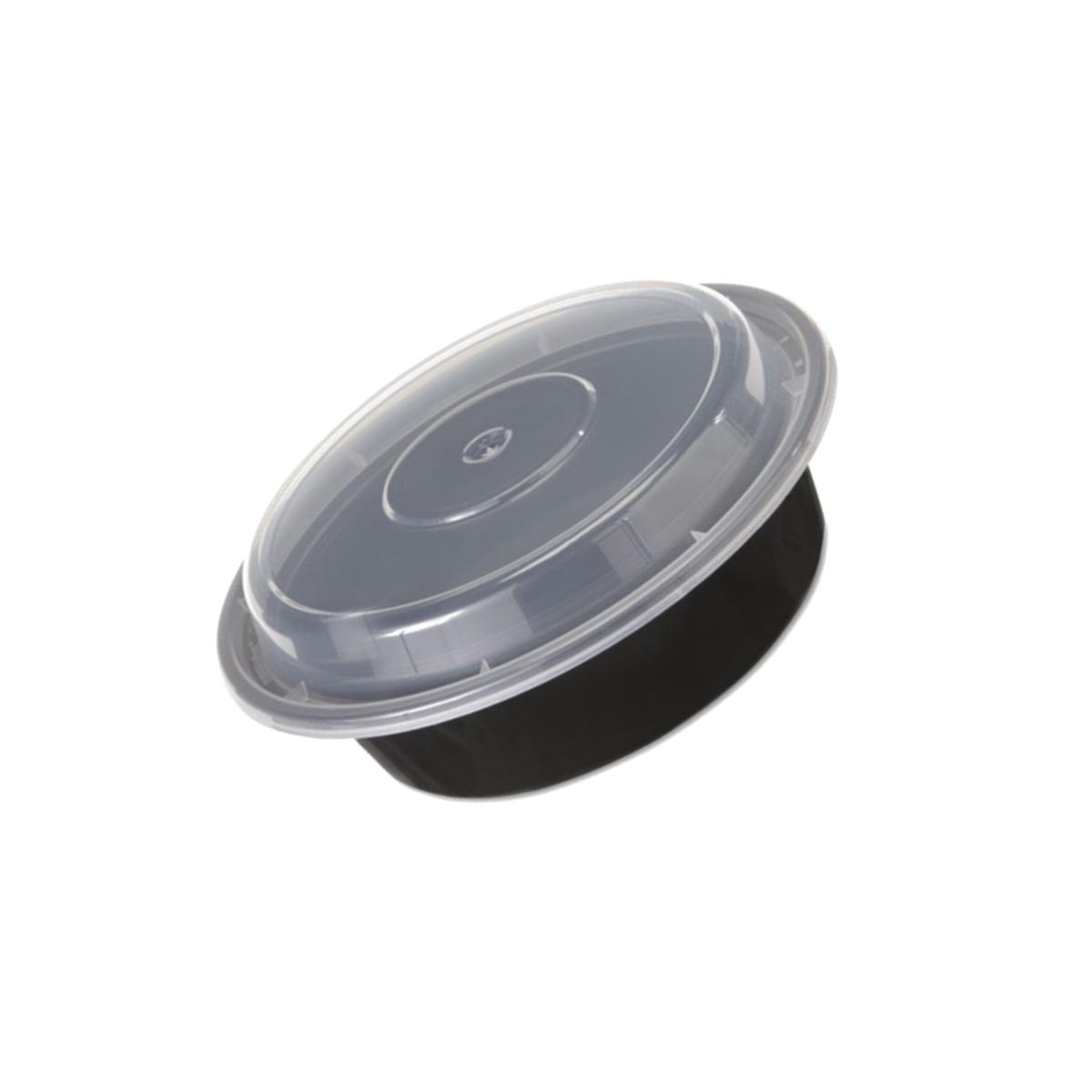 Picture of Pct NC718B 6 dia. in. 1-Comp Versatile Container - Black & Clear- 16 oz.