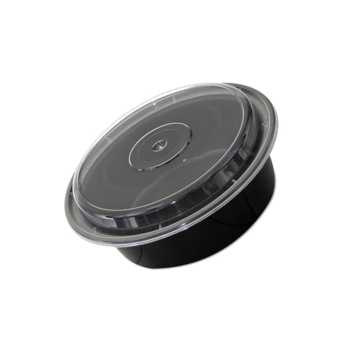 Picture of Pct NC729B 7 dia. x 2 H in. Versatile Container - Black & Clear- 32 oz.