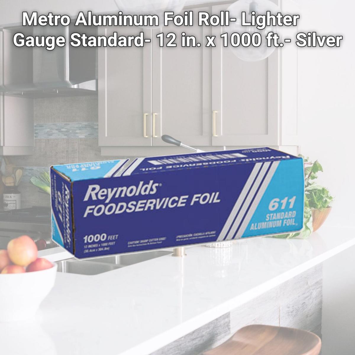 Picture of Rfp 611M Metro Aluminum Foil Roll- Lighter Gauge Standard- 12 in. x 1000 ft.- Silver