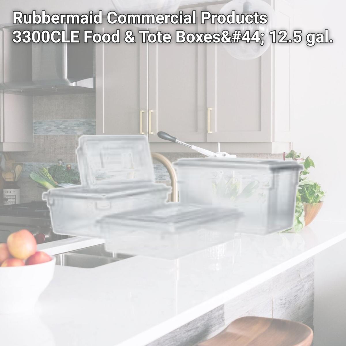 Picture of Rubbermaid Commercial Products 3300CLE Food & Tote Boxes, 12.5 gal.