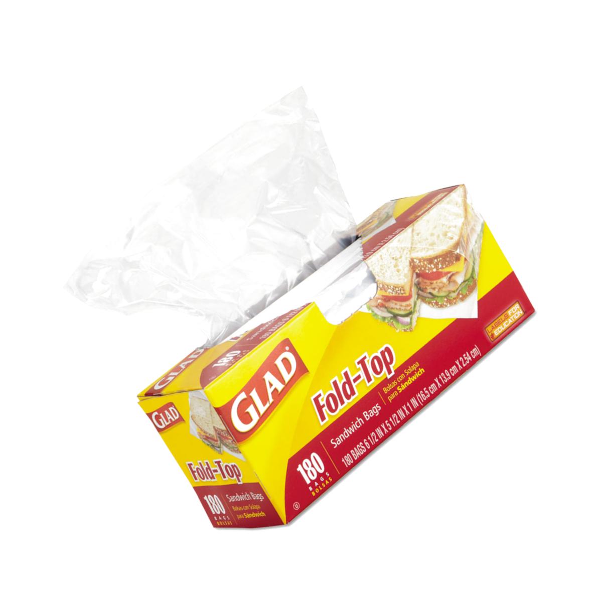Picture of Tilex 60771 Fold-Top Sandwich Bags- Clear - 6.5 x 5.5 in.