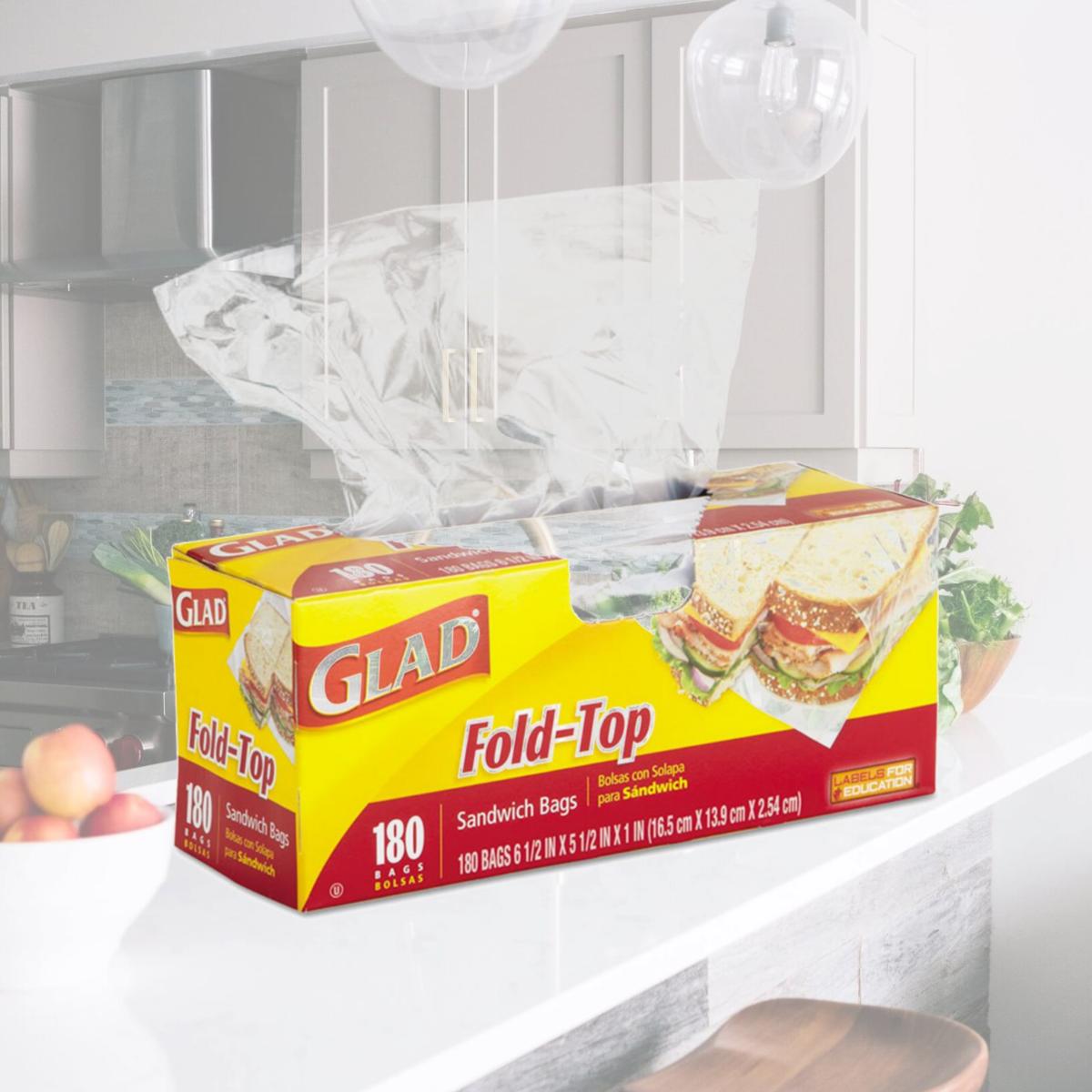 Picture of Tilex 60771 Fold-Top Sandwich Bags- Clear - 6.5 x 5.5 in.