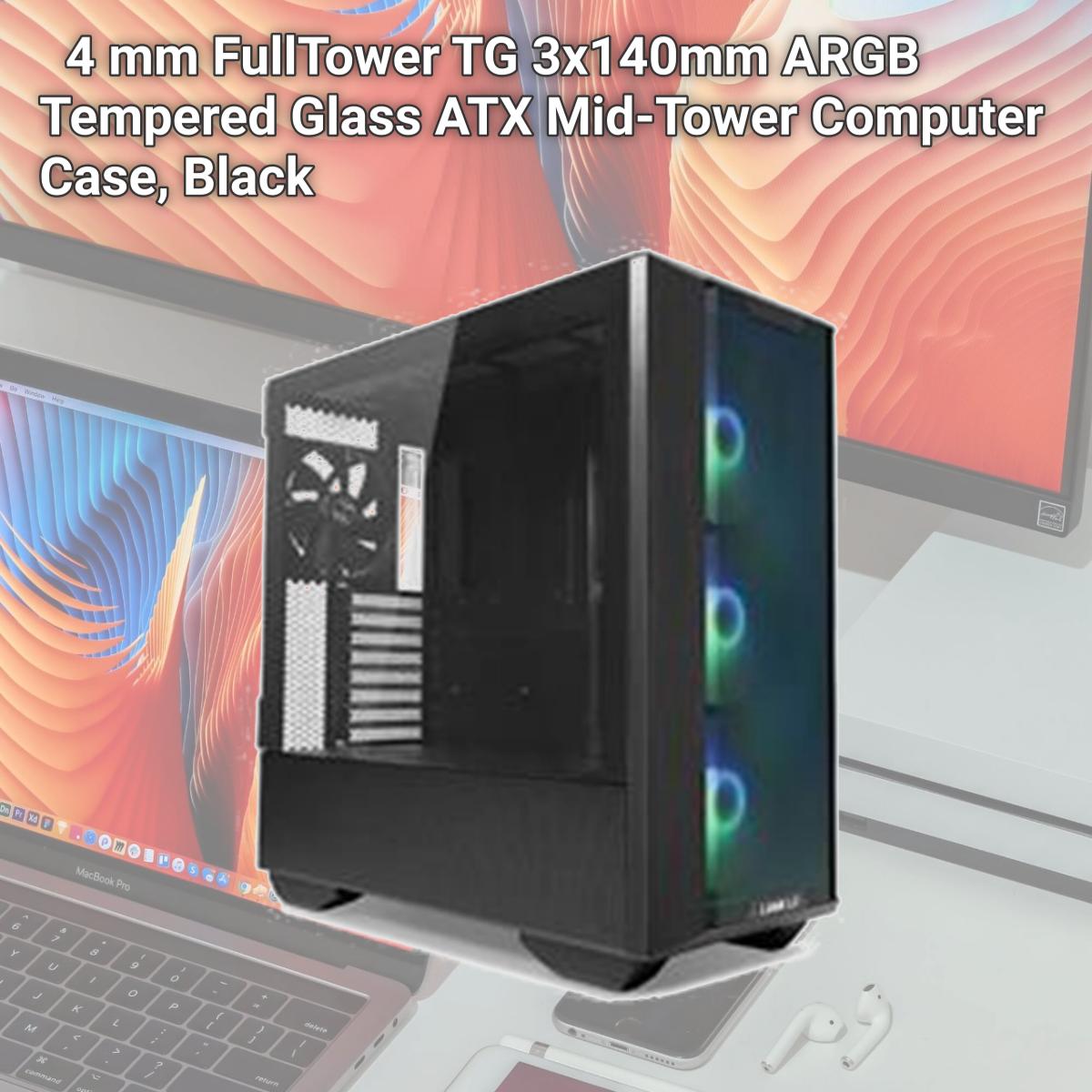 Picture of Lian-Li LANCOOL III RGB BLACK 4 mm FullTower TG 3x140mm ARGB Tempered Glass ATX Mid-Tower Computer Case, Black