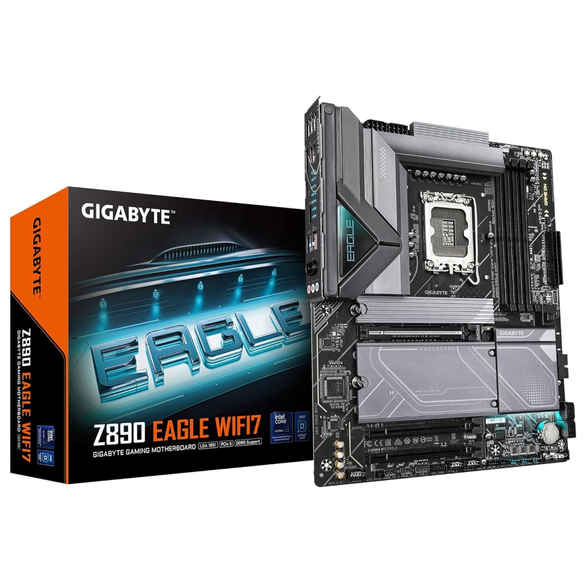UPC 889523045299 product image for Z890 EAGLE WIFI7 Z890 LGA1851 DDR5 ATX Motherboard | upcitemdb.com