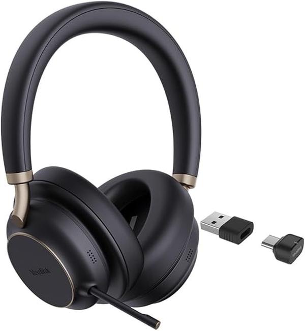 Yealink 1208707 BH76 Plus Teams Black USB-C A Bluetooth Wireless Headset
