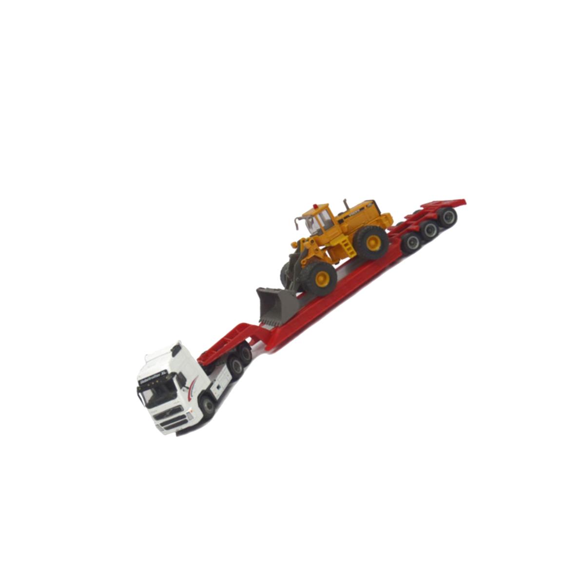 Picture of Cararama CAR185-001 Volvo FH12 with Lowboy & Volvo L150C Wheel Loader