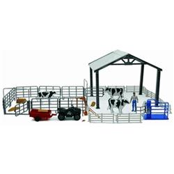B2breplicas Newss-05045 New-ray Dairy Cow Deluxe Playset Model