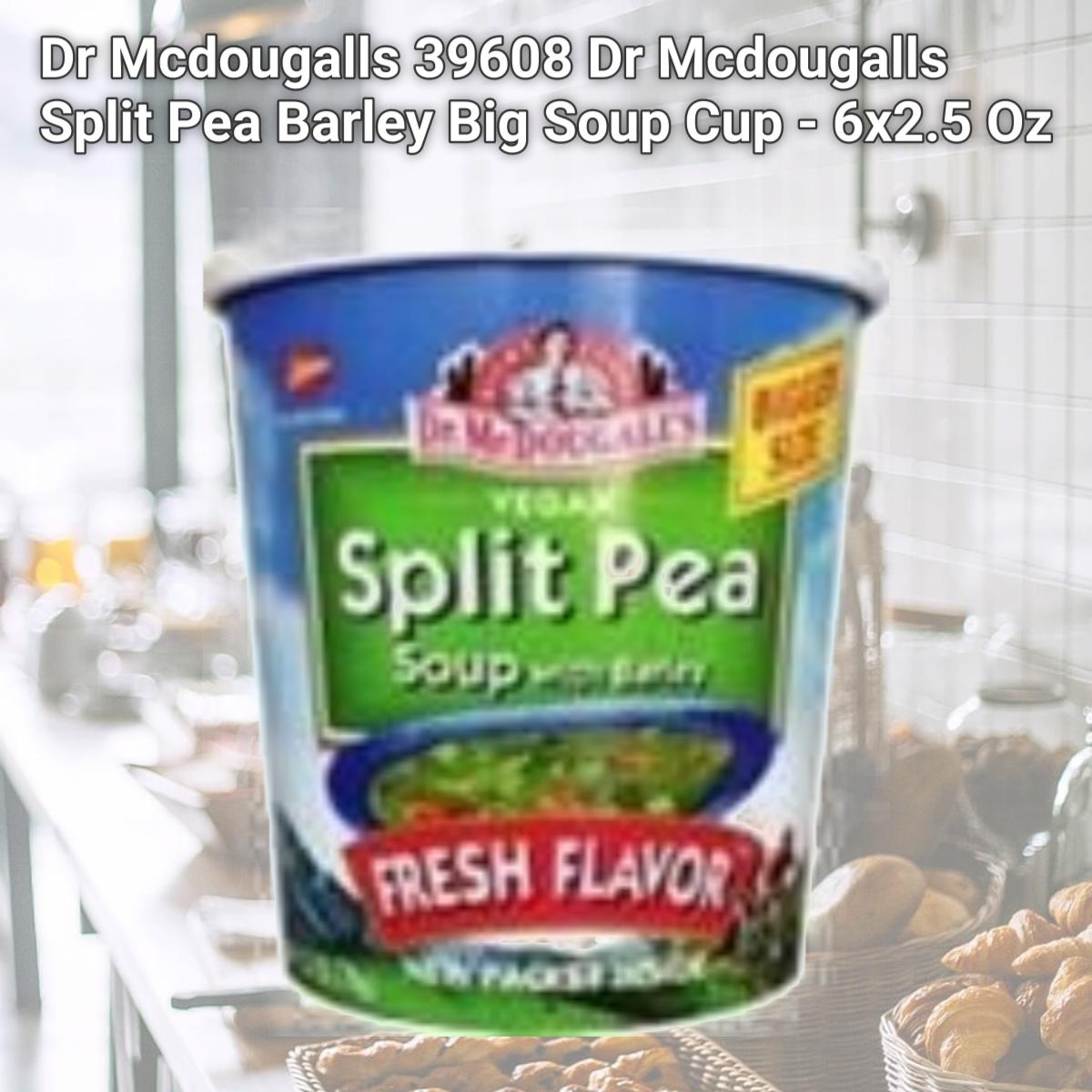 Picture of Dr Mcdougalls 39608 Dr Mcdougalls Split Pea Barley Big Soup Cup - 6x2.5 Oz