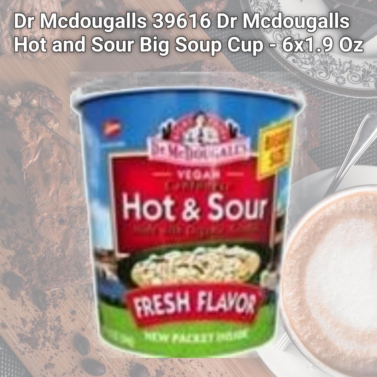 Picture of Dr Mcdougalls 39616 Dr Mcdougalls Hot and Sour Big Soup Cup - 6x1.9 Oz