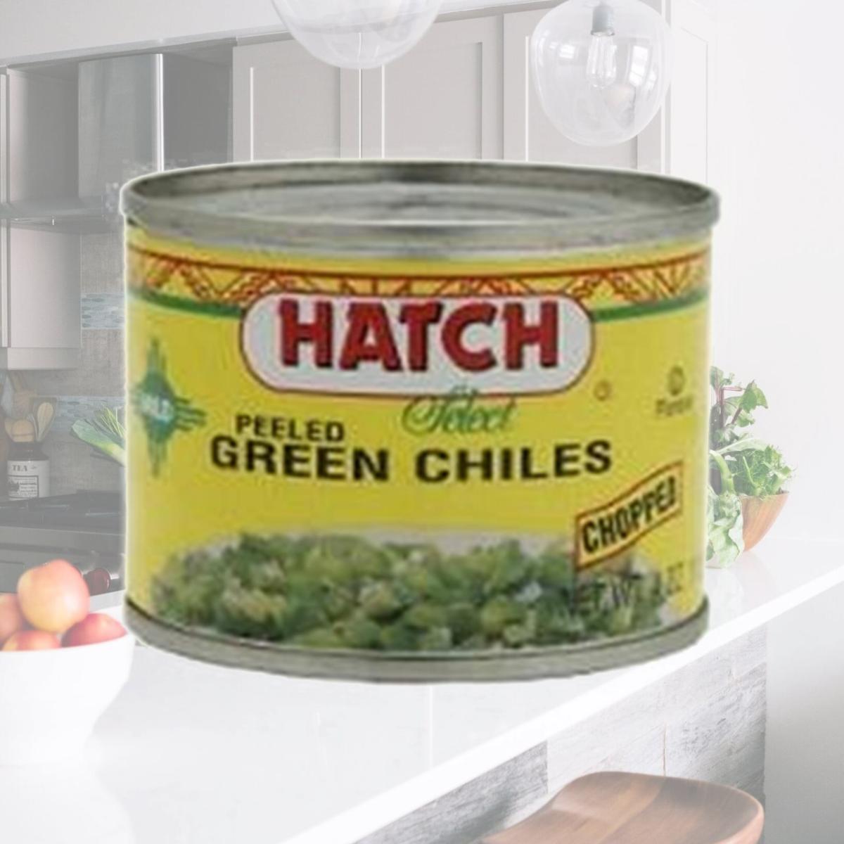 Picture of Hatch Farms  Inc. 50113 Hatch Farms Green Chilies  Mild  Diced -24x4 Oz