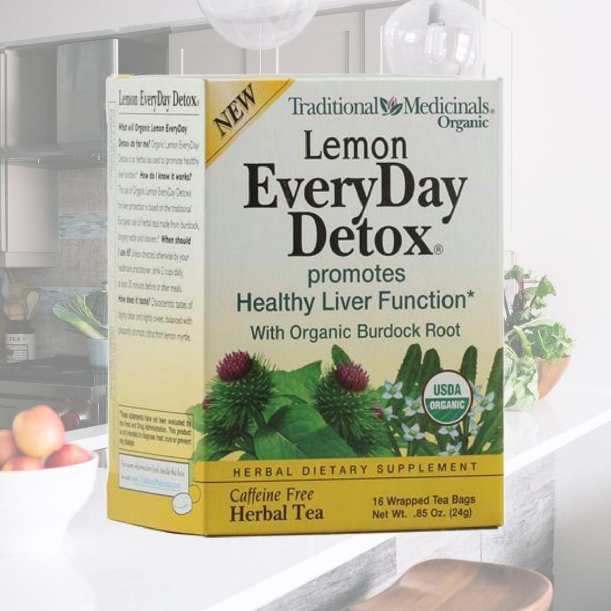 Picture of Traditional Medicinals AY29173 Traditional Medicinals Everyday Organic Lemon Detox -6x16 Bag