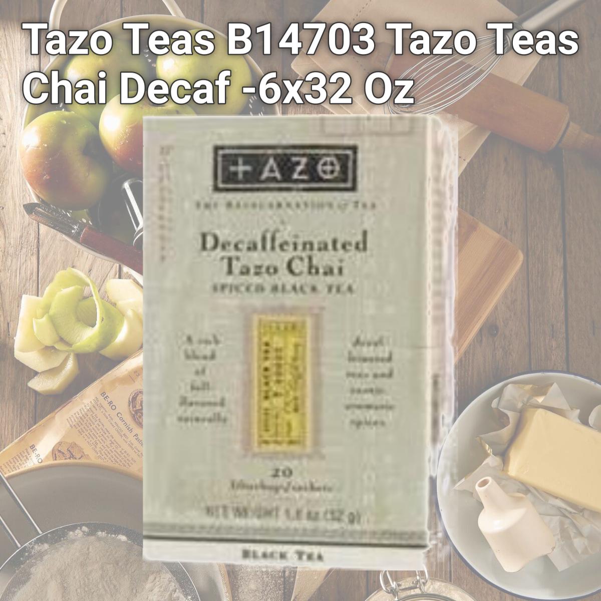 Picture of Tazo Teas B14703 Tazo Teas Chai Decaf -6x32 Oz
