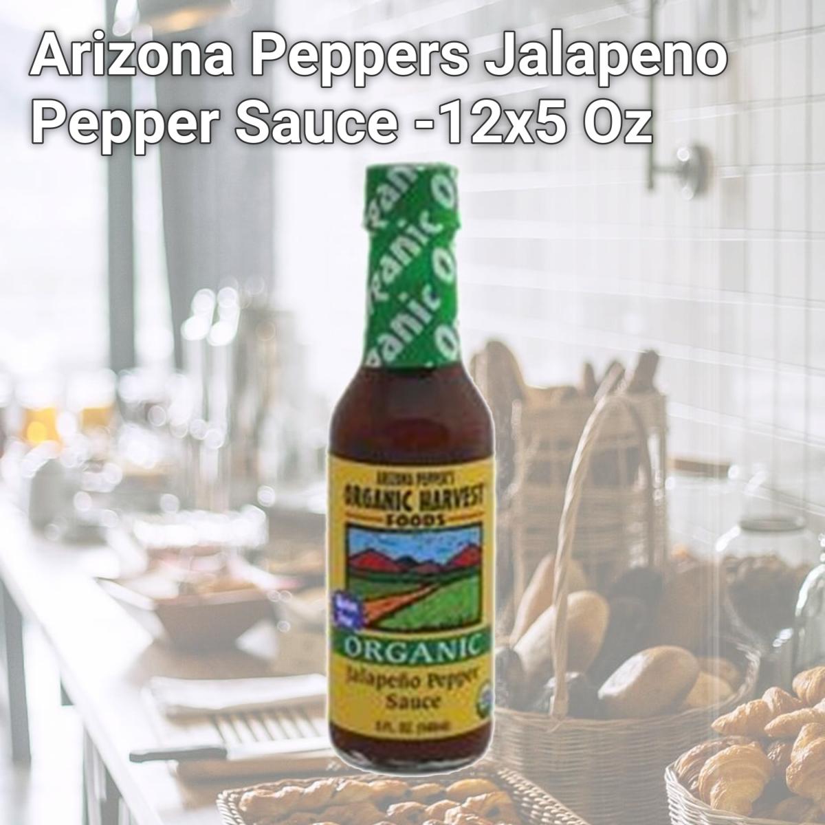Picture of Organic Harvest B22838 Arizona Peppers Jalapeno Pepper Sauce -12x5 Oz