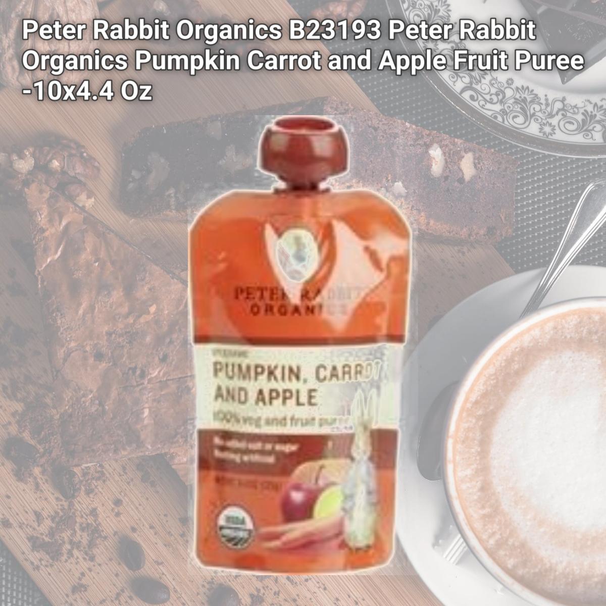 Picture of Peter Rabbit Organics B23193 Peter Rabbit Organics Pumpkin Carrot and Apple Fruit Puree -10x4.4 Oz