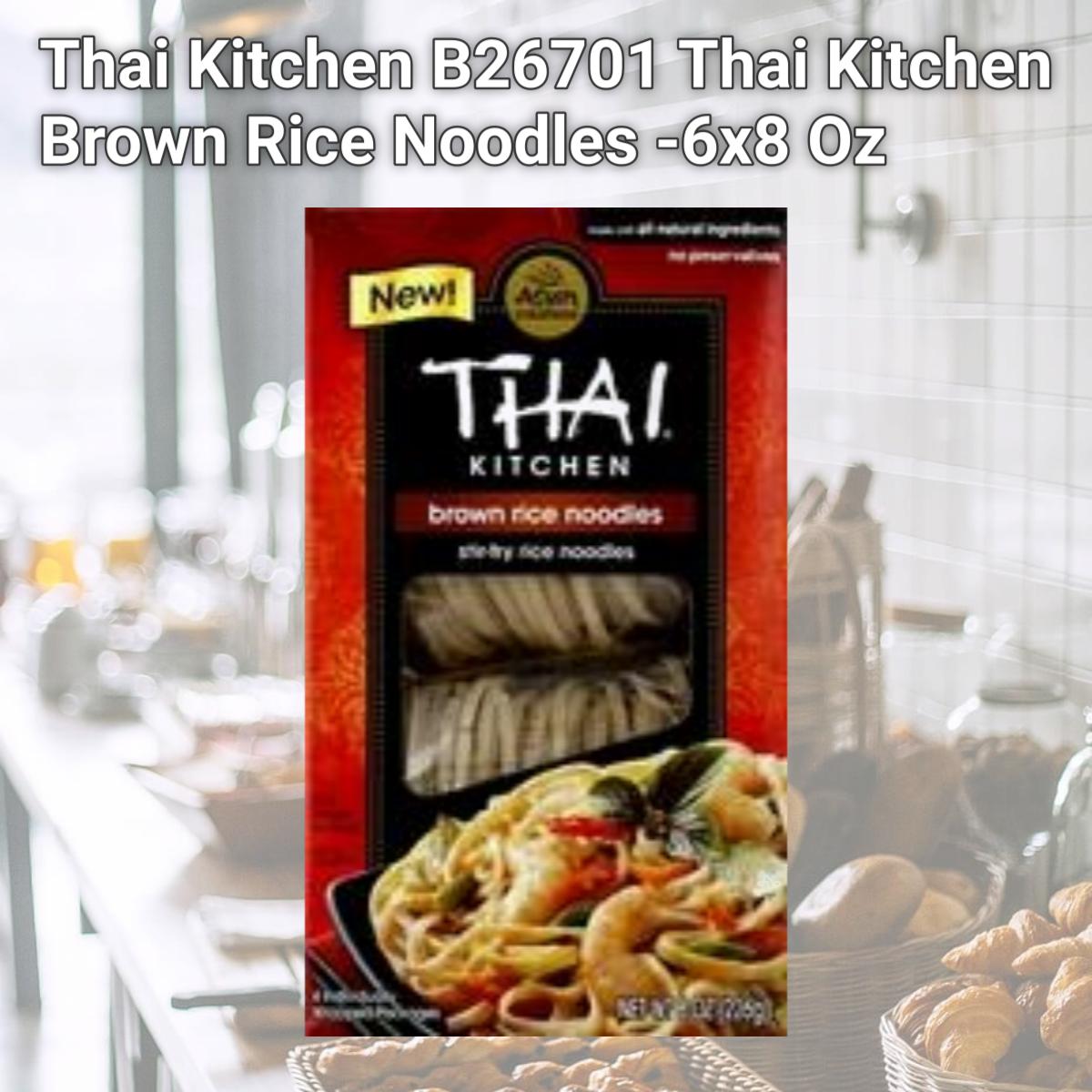 Picture of Thai Kitchen B26701 Thai Kitchen Brown Rice Noodles -6x8 Oz