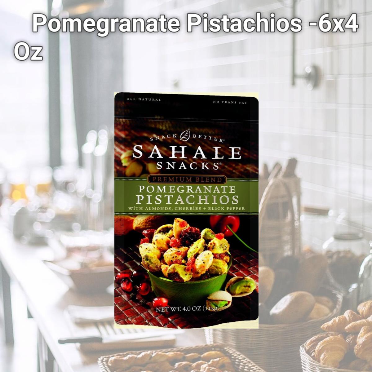 Picture of Sahale Snacks B26781 Sahale Snacks Pomegranate Pistachios -6x4 Oz
