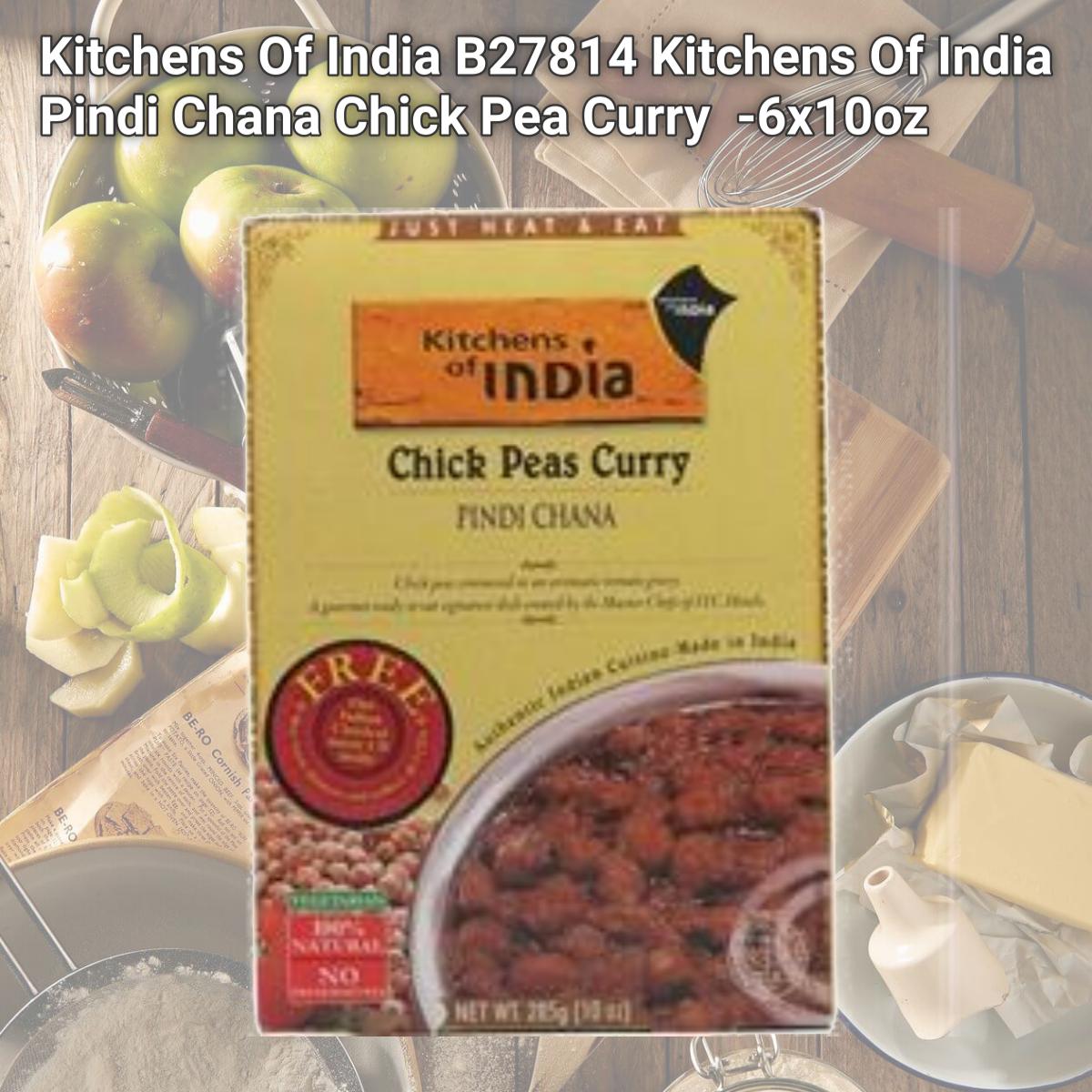 Picture of Kitchens Of India B27814 Kitchens Of India Pindi Chana Chick Pea Curry  -6x10oz