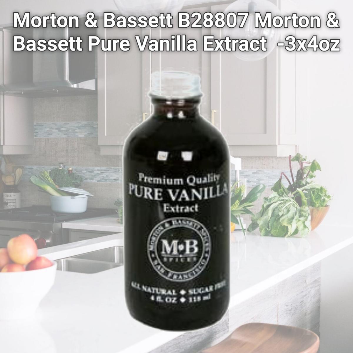 Picture of Morton & Bassett B28807 Morton & Bassett Pure Vanilla Extract  -3x4oz