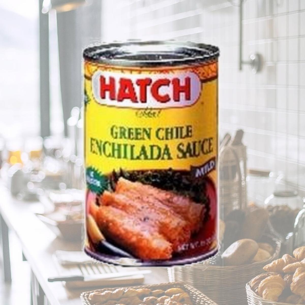 Picture of Hatch Farms B30624 Hatch Farms Green Chile Mild Enchilada Sauce -12x15 Oz