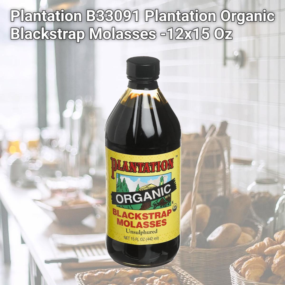 Picture of Plantation B33091 Plantation Organic Blackstrap Molasses -12x15 Oz