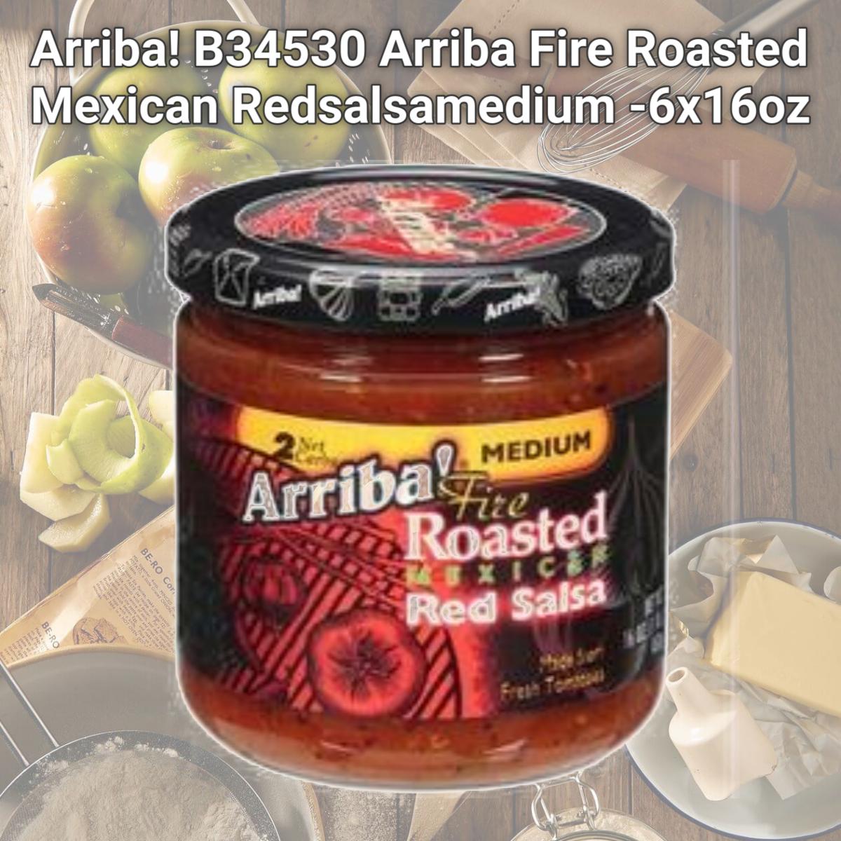Picture of Arriba! B34530 Arriba Fire Roasted Mexican Redsalsamedium -6x16oz