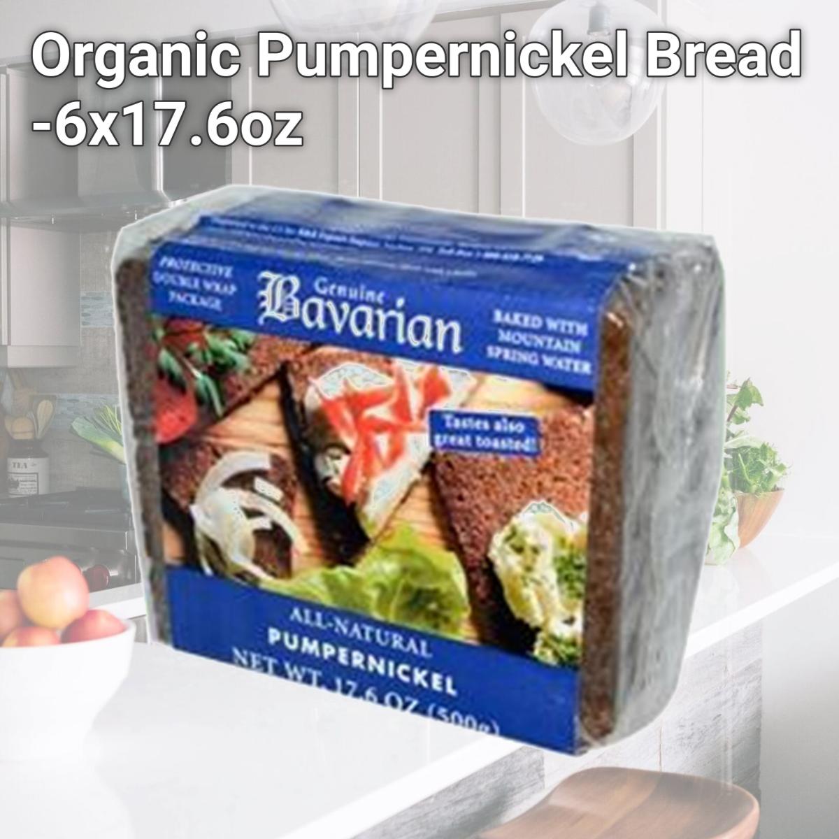 Picture of Bavarian Breads B34821 Bavarian Breads Organic Pumpernickel Bread  -6x17.6oz