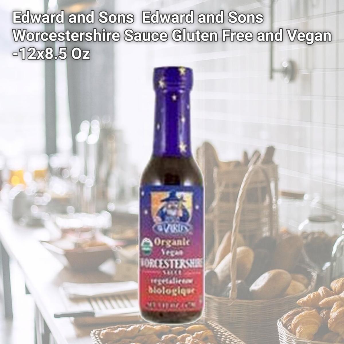 Picture of Edward and Sons B36112 Edward and Sons Worcestershire Sauce Gluten Free and Vegan -12x8.5 Oz