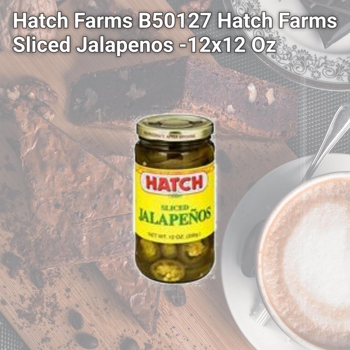 Picture of Hatch Farms B50127 Hatch Farms Sliced Jalapenos -12x12 Oz