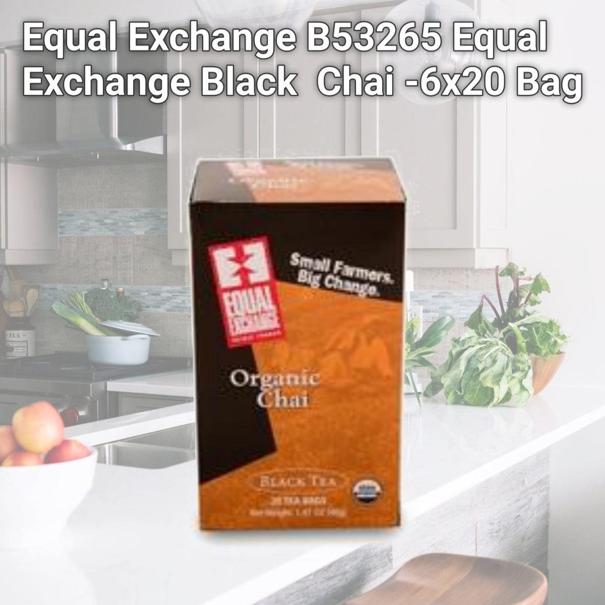 Picture of Equal Exchange B53265 Equal Exchange Black  Chai -6x20 Bag