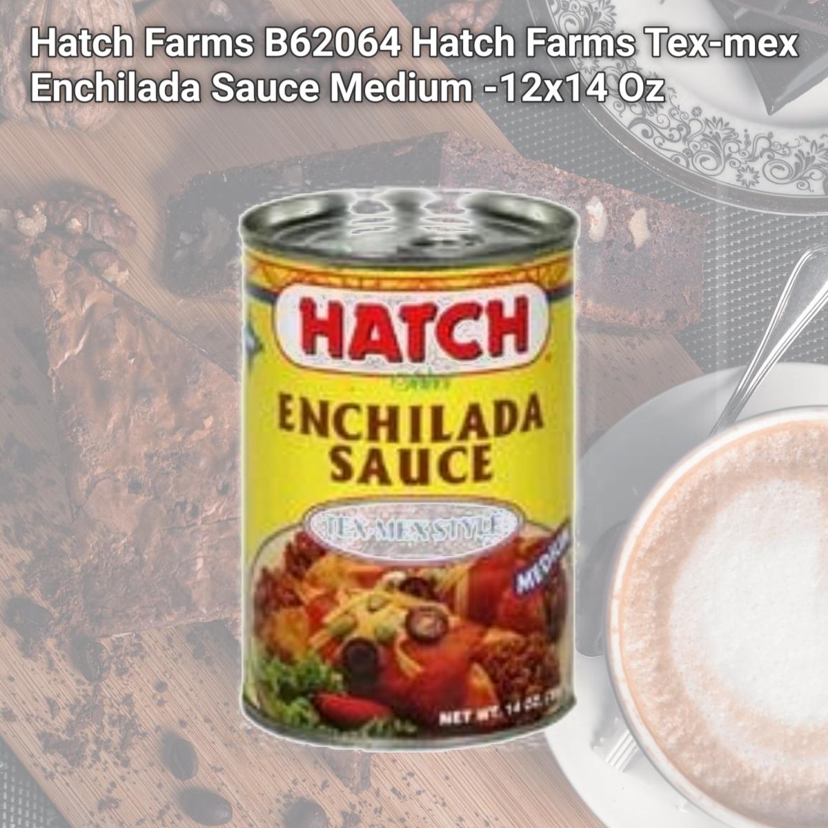Picture of Hatch Farms B62064 Hatch Farms Tex-mex Enchilada Sauce Medium -12x14 Oz