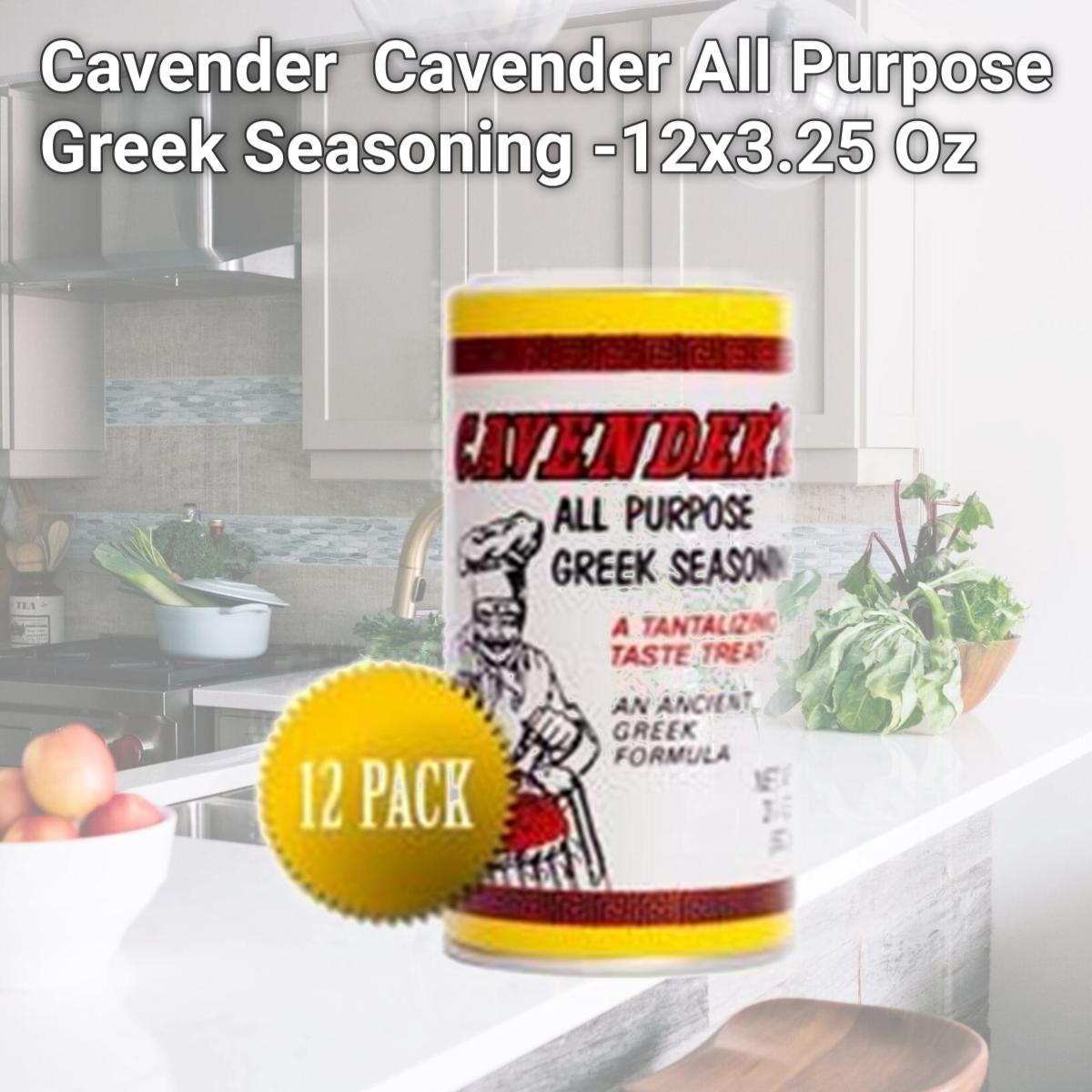 Picture of Cavender B75704 Cavender All Purpose Greek Seasoning -12x3.25 Oz