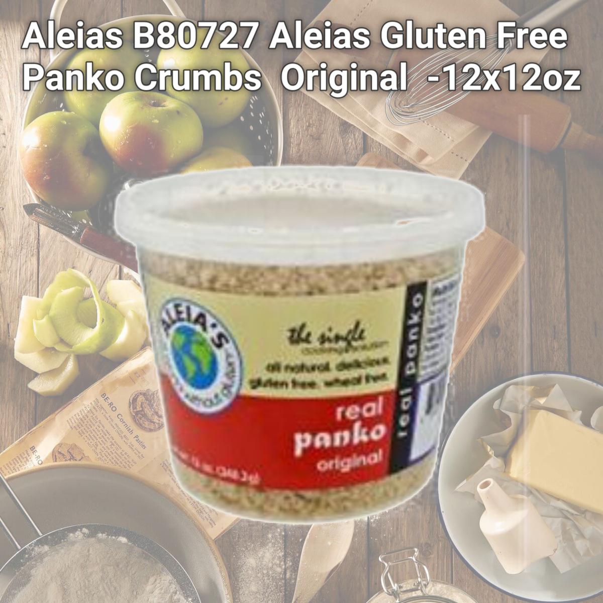 Picture of Aleias B80727 Aleias Gluten Free Panko Crumbs  Original  -12x12oz