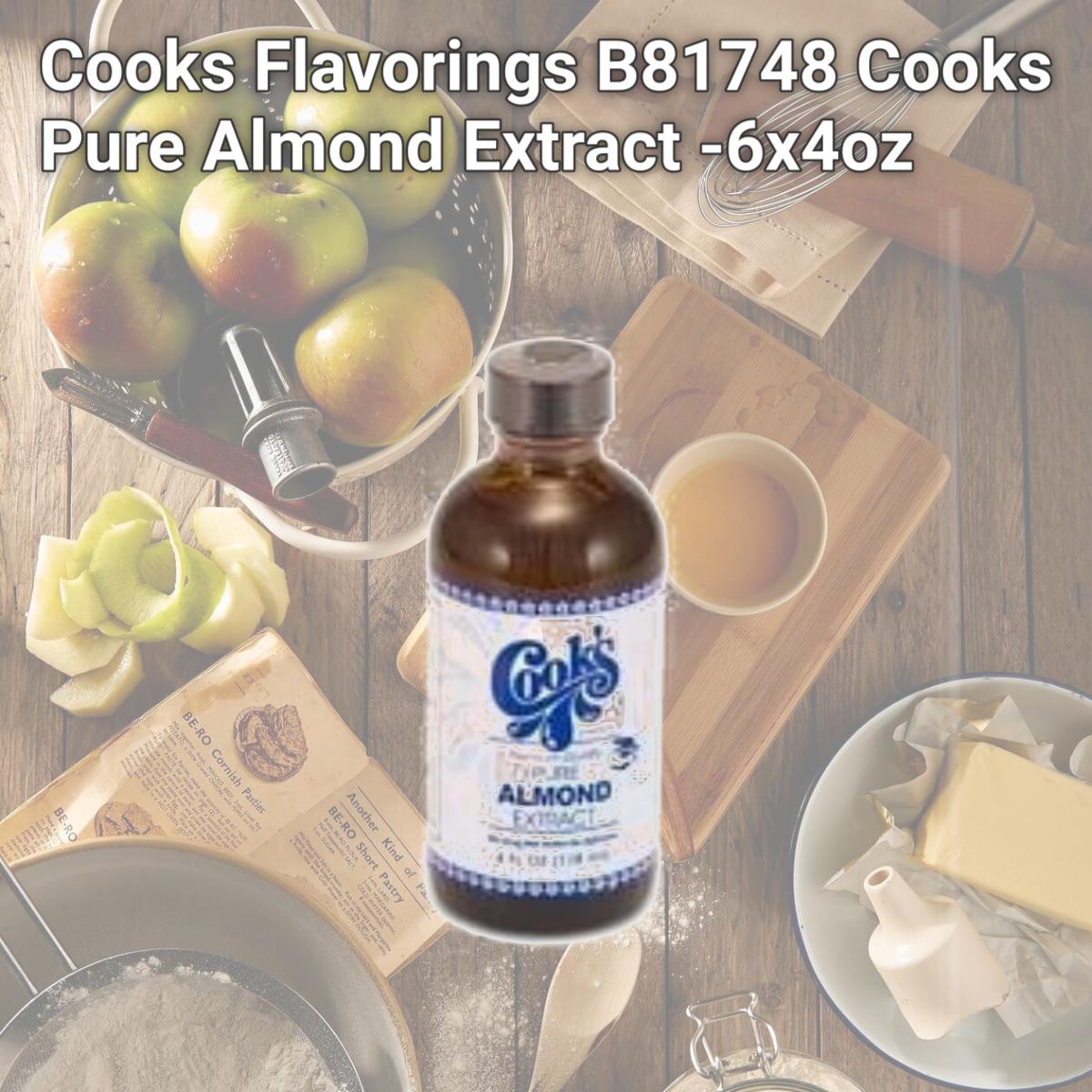 Picture of Cooks Flavorings B81748 Cooks Pure Almond Extract  -6x4oz