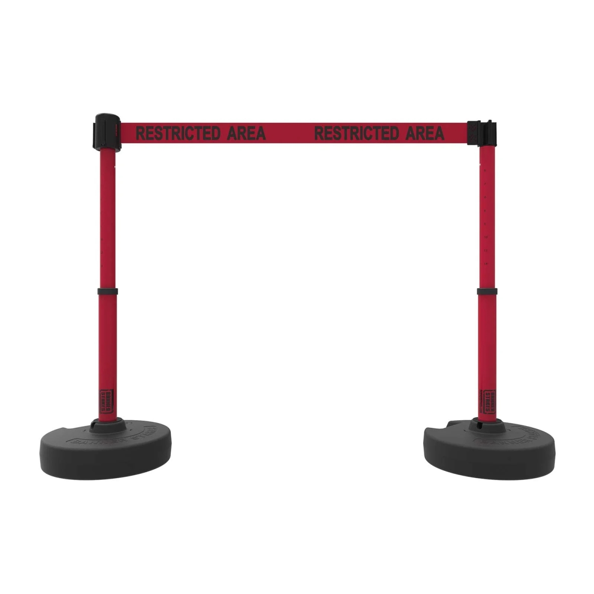 PL4293 Plus Barrier Set X2 - Red - Restricted Area
